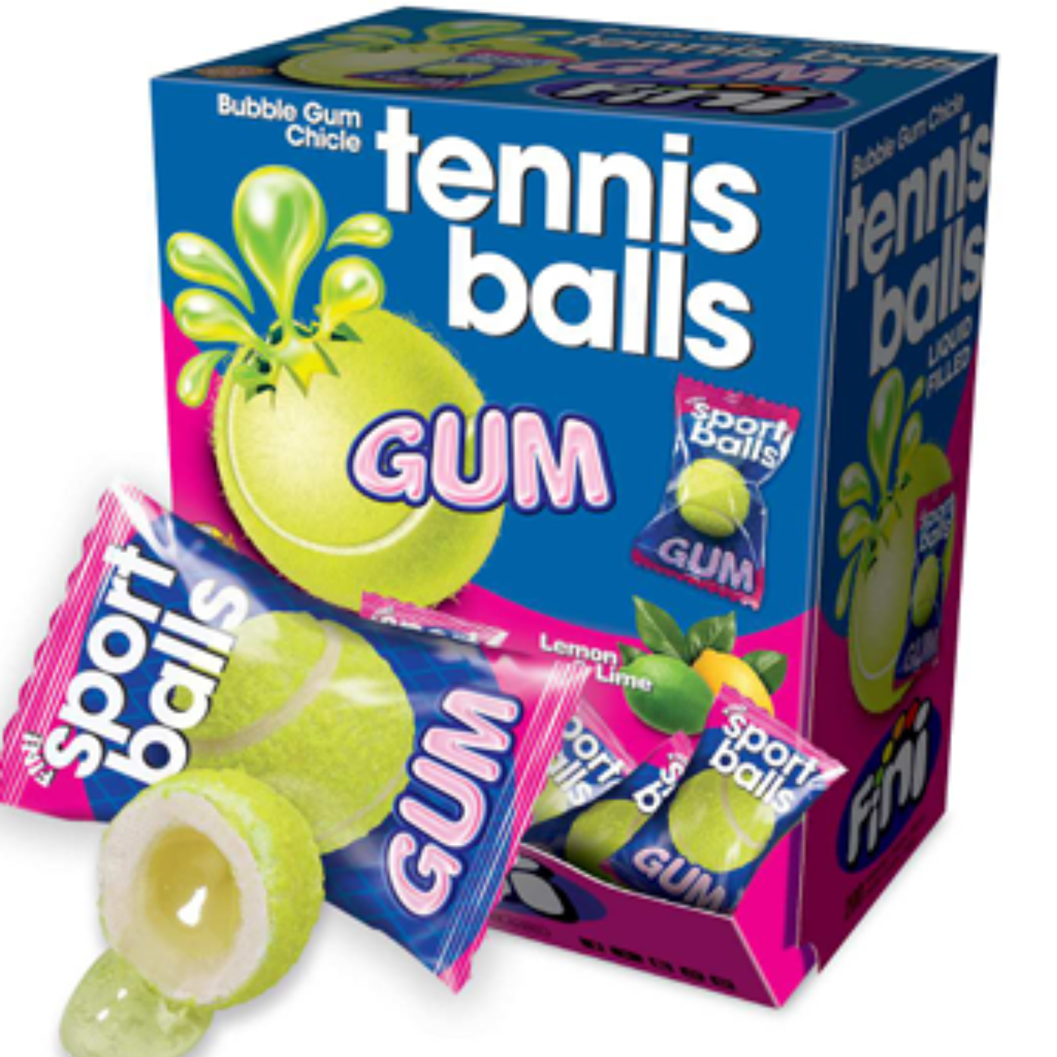 Fini chicle pelota de tenis