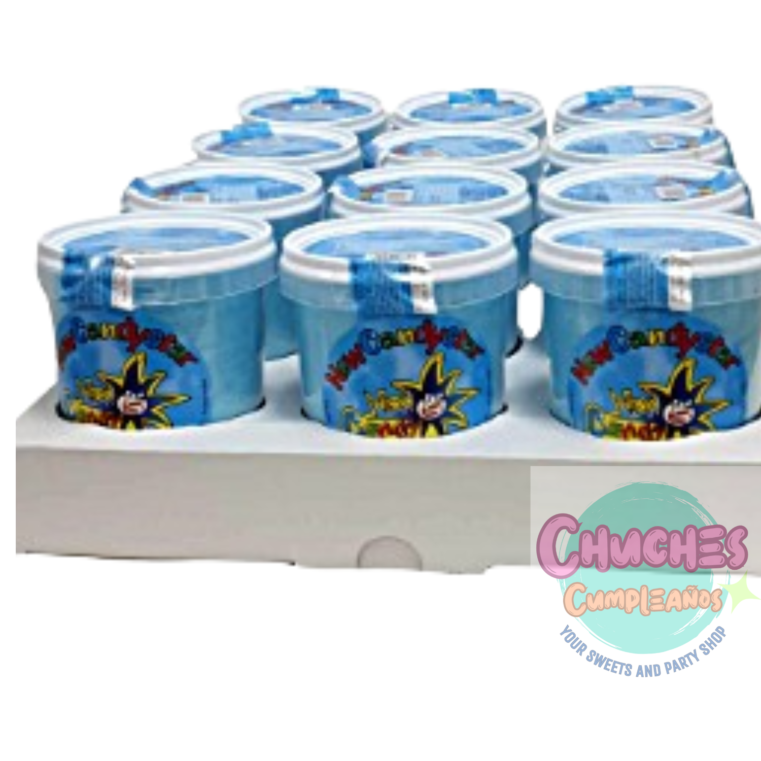 algodon de azucar azul