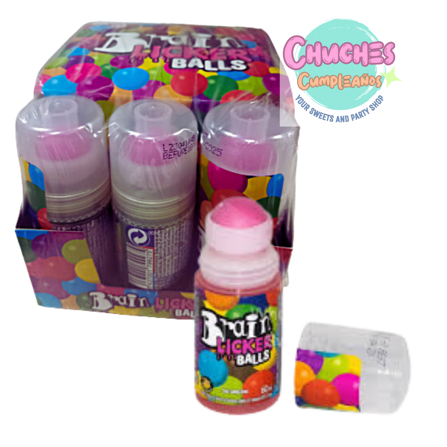 caramelo liquido brain licker balls caja 12 unidades