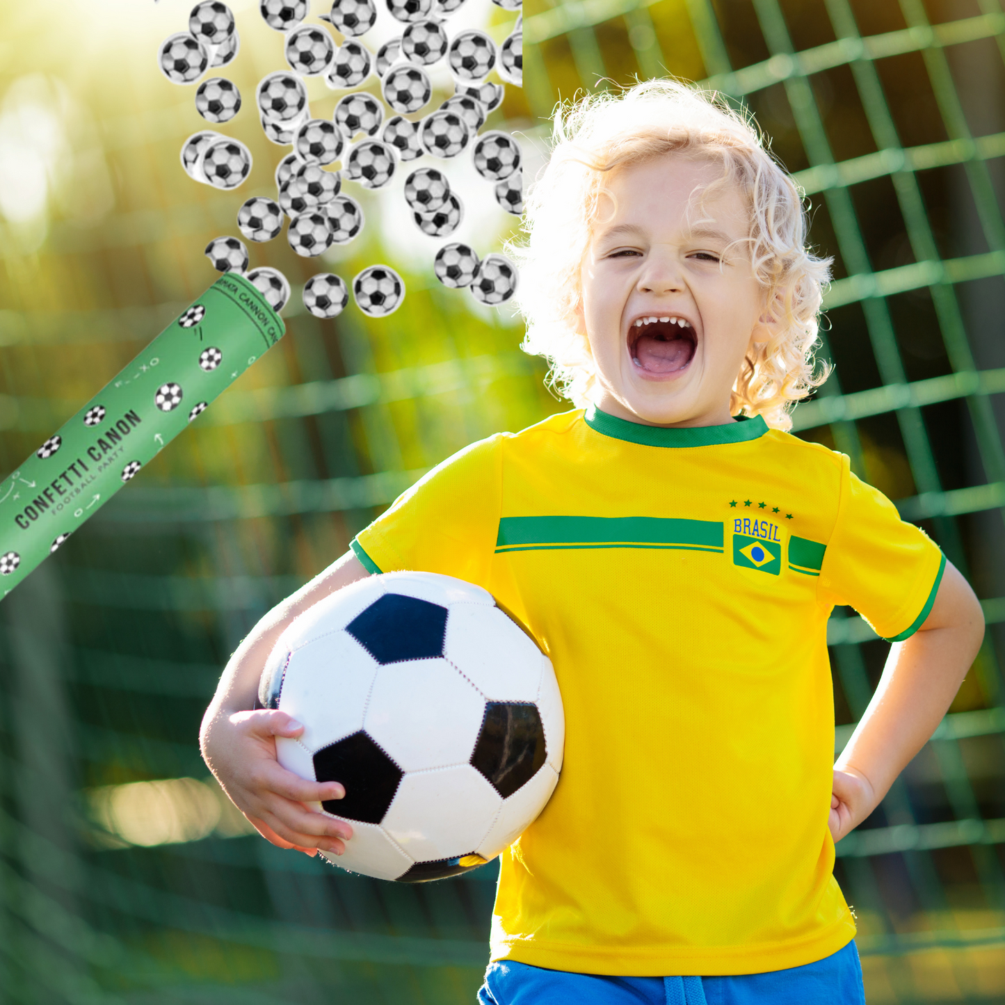 cañon confetti de futbol