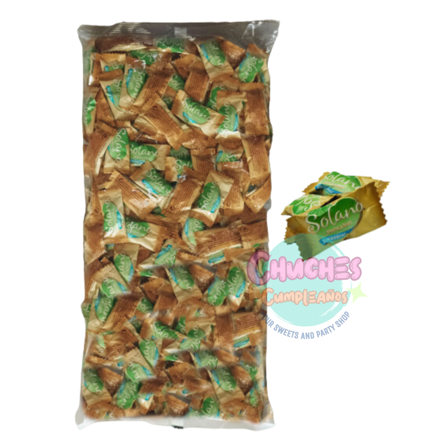 caramelo solano menta y nata