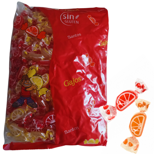 caramelos santos naranja y limon