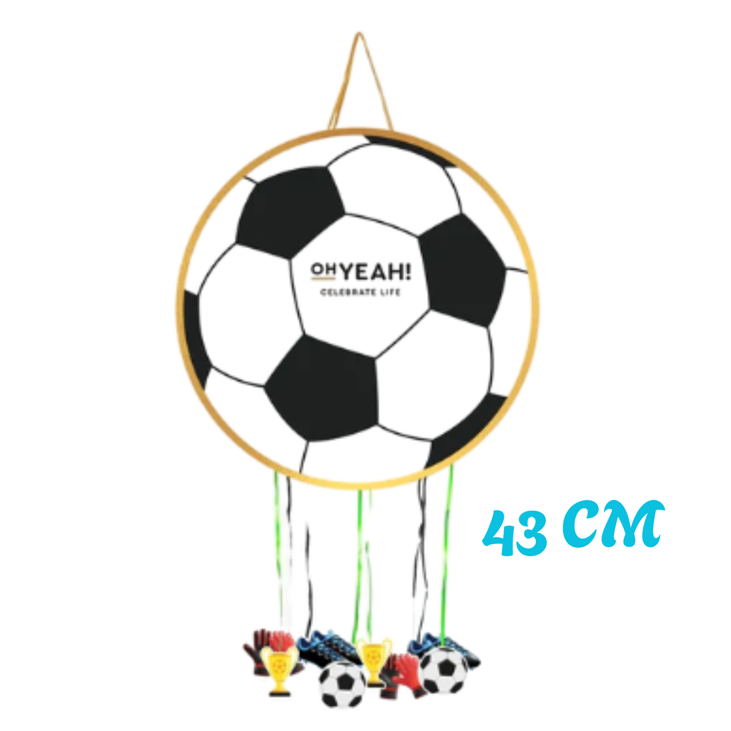 piñata de pelota de futbol