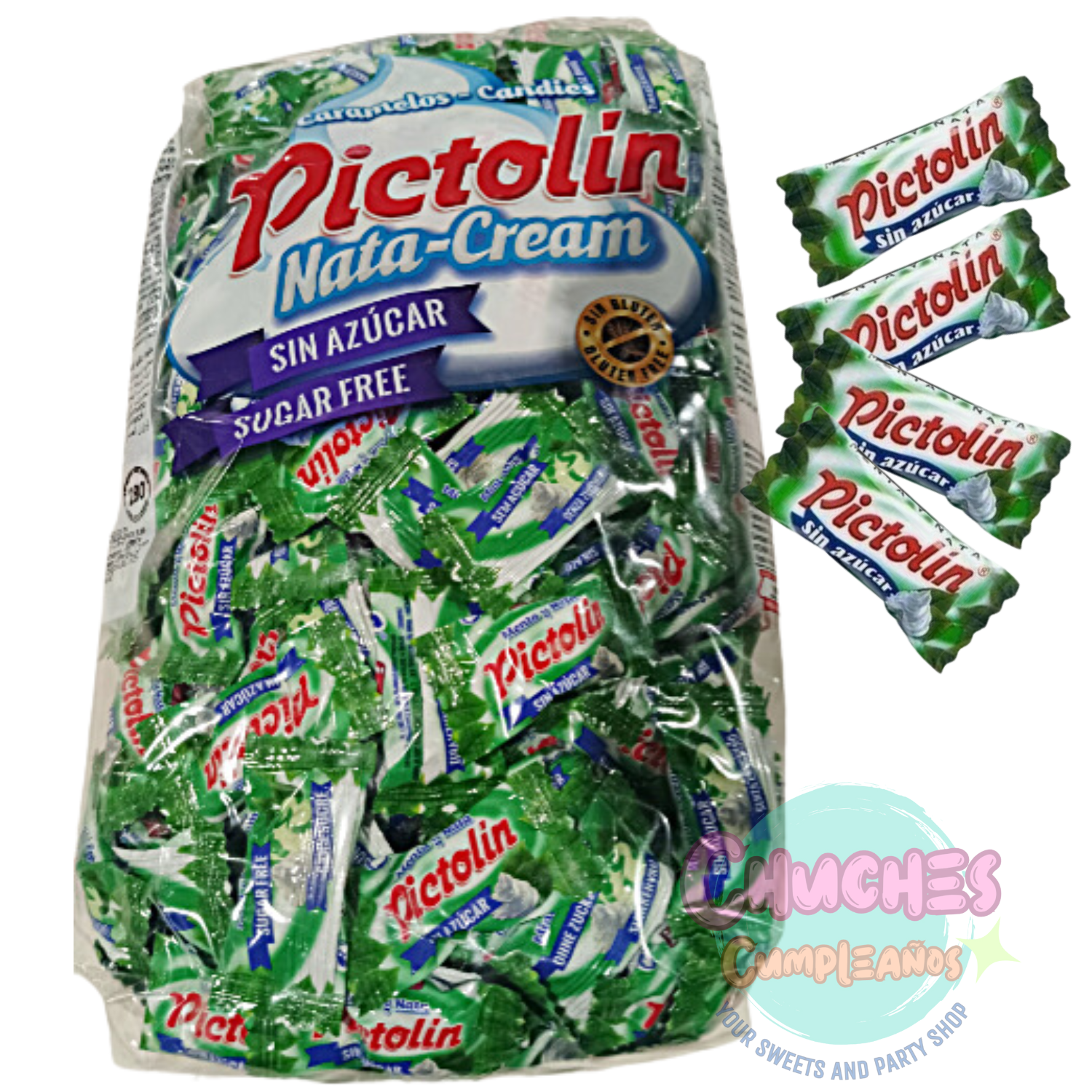 pictolin menta y nata sin azucar y sin gluten