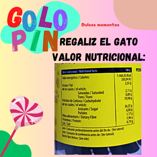 regaliz el gato propiedades golopin