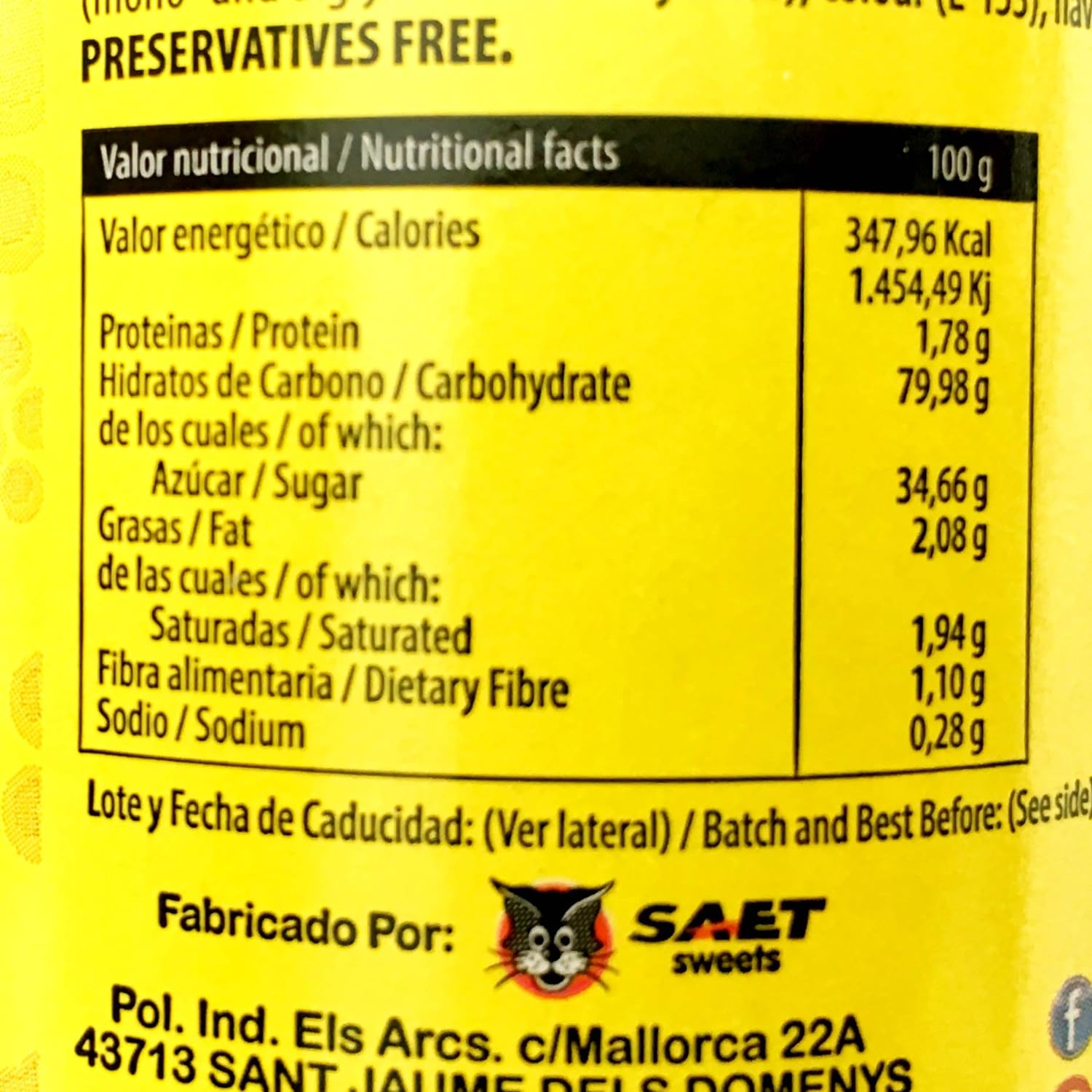 regaliz el gato valor nutricional