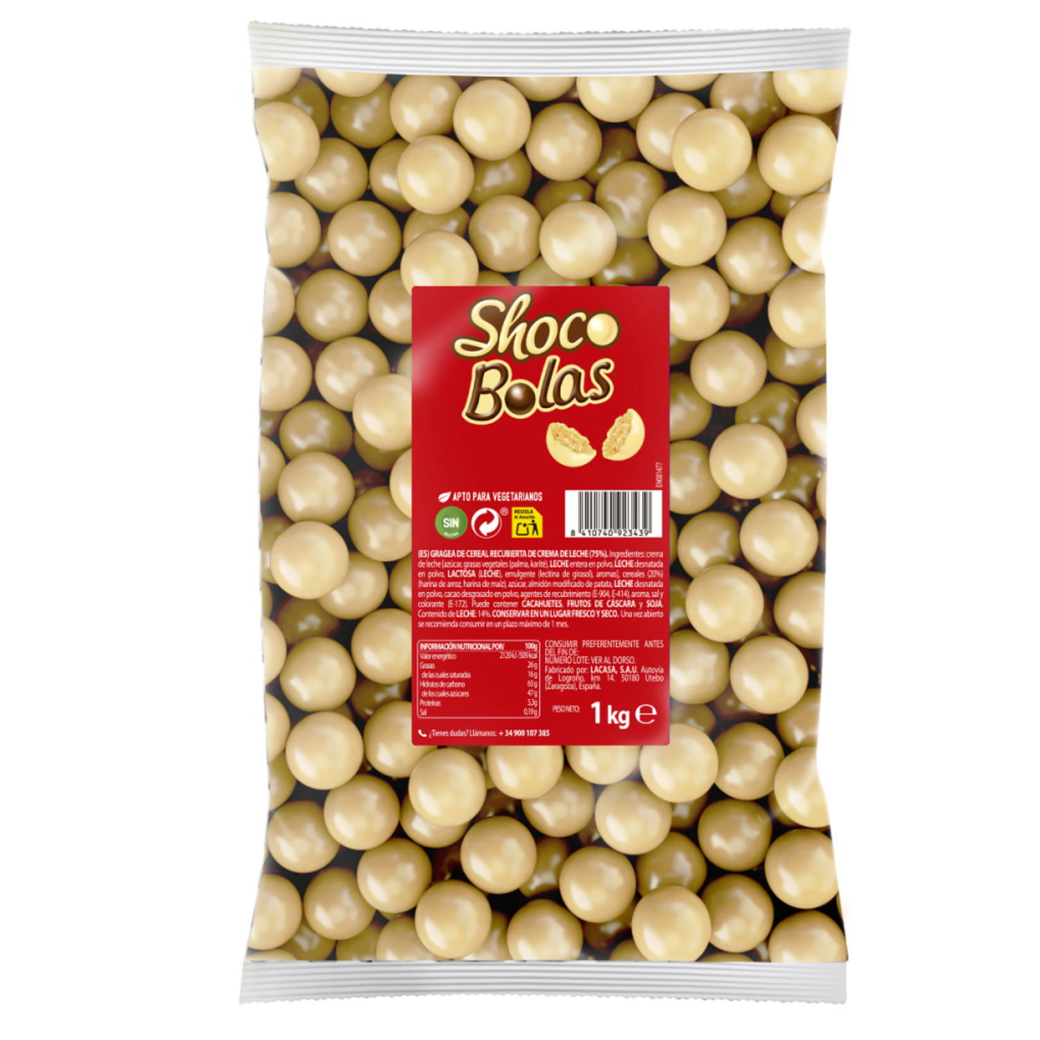 shocobolas de chocolate blanco