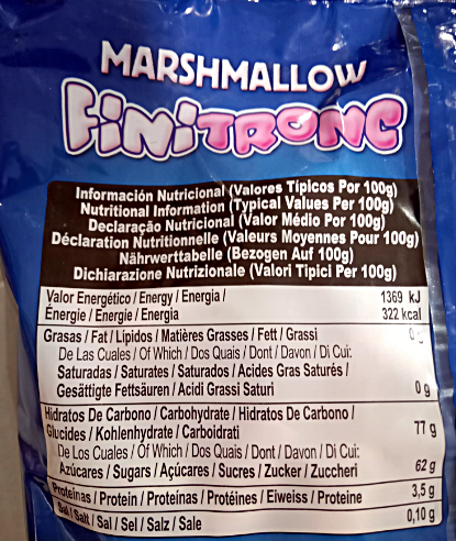 Marshmalow Finitronc nubes bicolor fresa nata bolsa 125 unidades