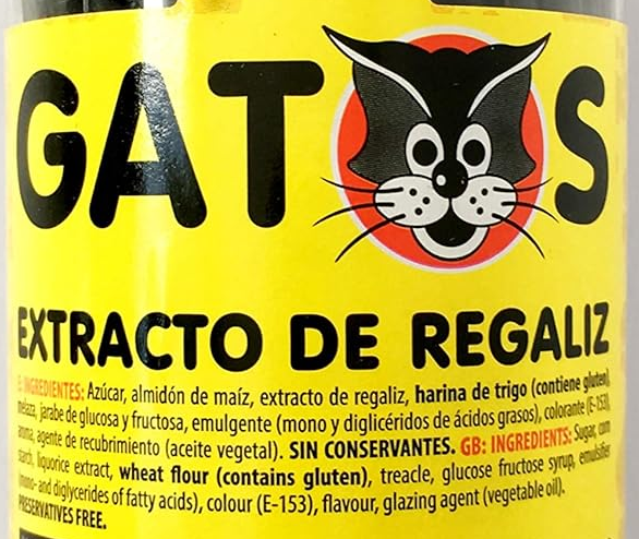 Regaliz el Gatos Barritas Tarro 180 g