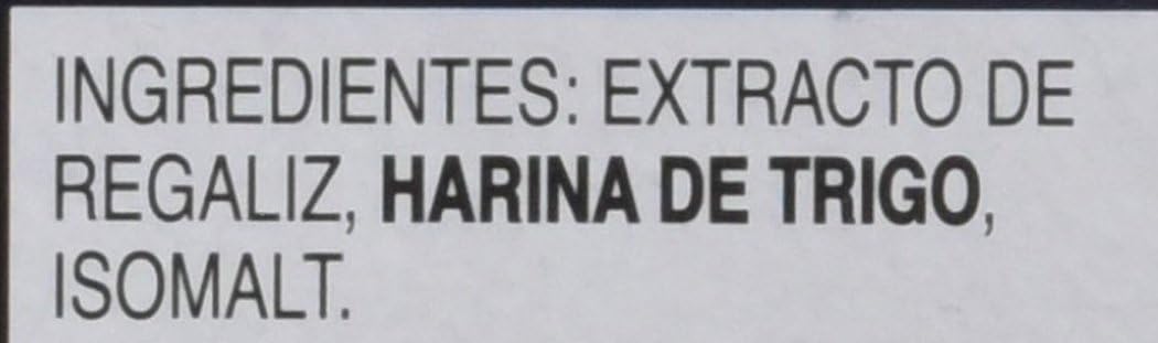 Regaliz Zara SIN AZUCAR caja de 100 BARRITAS, 720 gramos