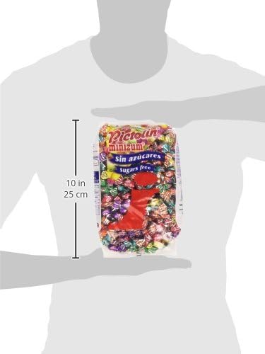 Caramelos Pictolin Minizum sin azúcar sabor frutas con edulcorantes bolsa 1 kg