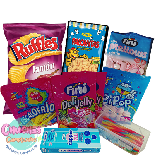 LOTE O PACK DE CHUCHES Y SNACKS PARA FIESTAS FAMILIARES