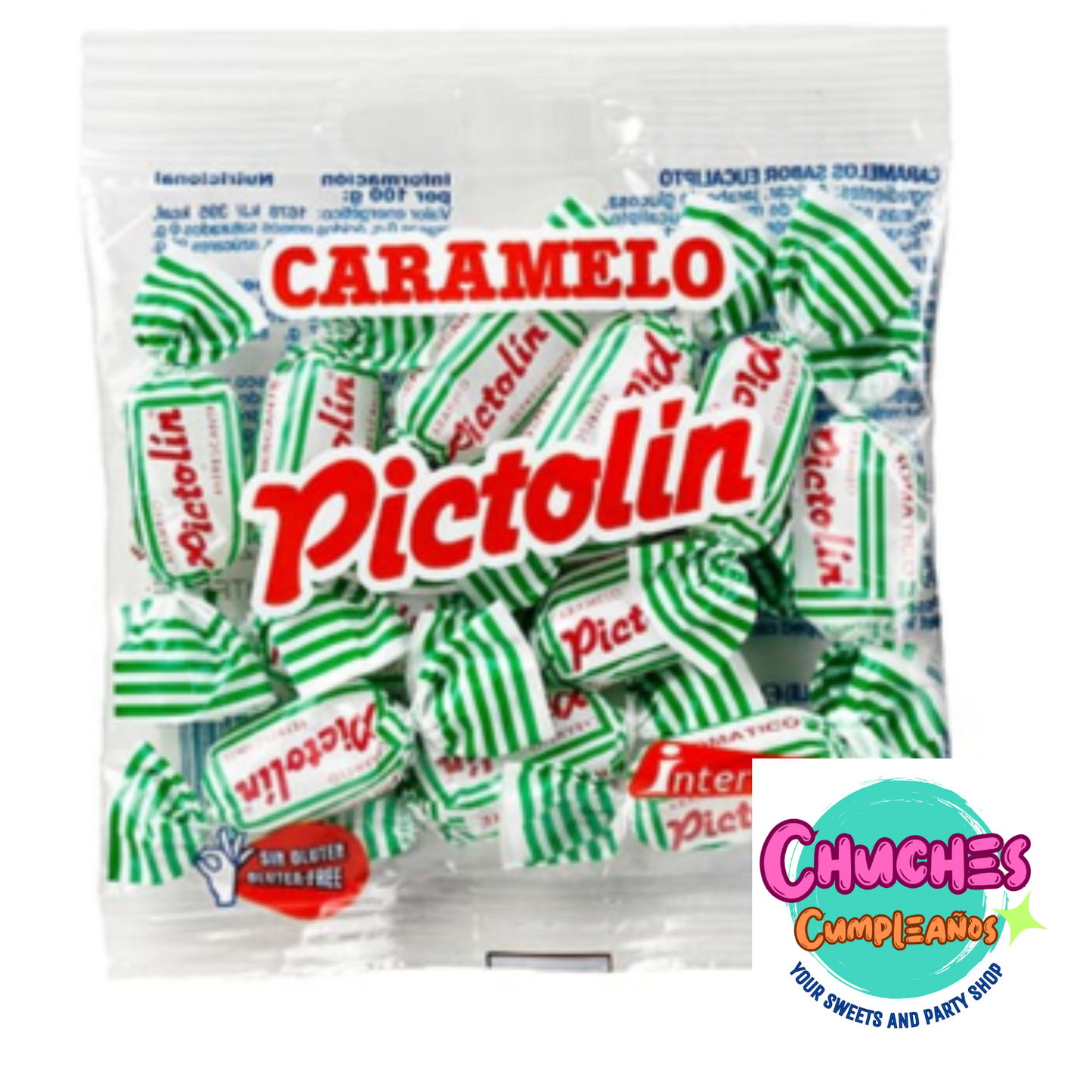 Caramelo Pictolín Eucalipto caja 50 bolsitas x 32 grs Intervan