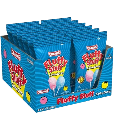 Algodón dulce Fluffy Stuff caja de 12 bolsas