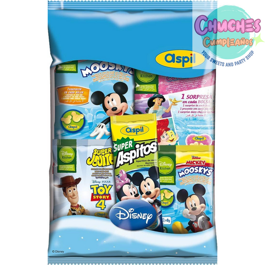 Bolsa con aperitivos aspil disney