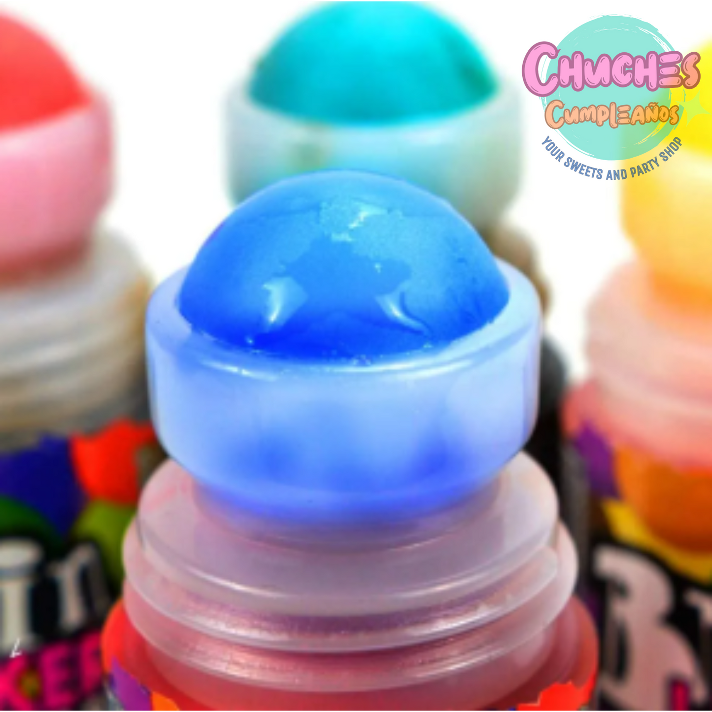 rollon de colores de caramelo liquido brain lickers balls