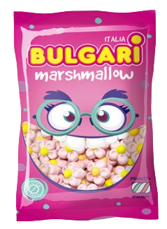 Marshmalow Bulgari Margaritas rosas bolsa 100 unidades