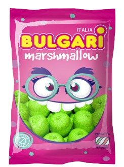 Marshmalow Bulgari Bolas nubes color verde bolsa 100 unidades