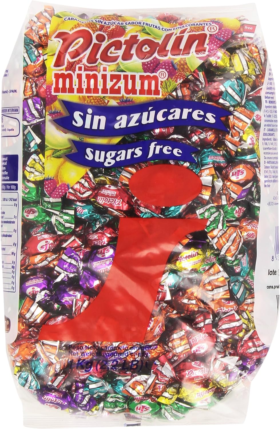 caramelos pictolin de sabores sin azucar