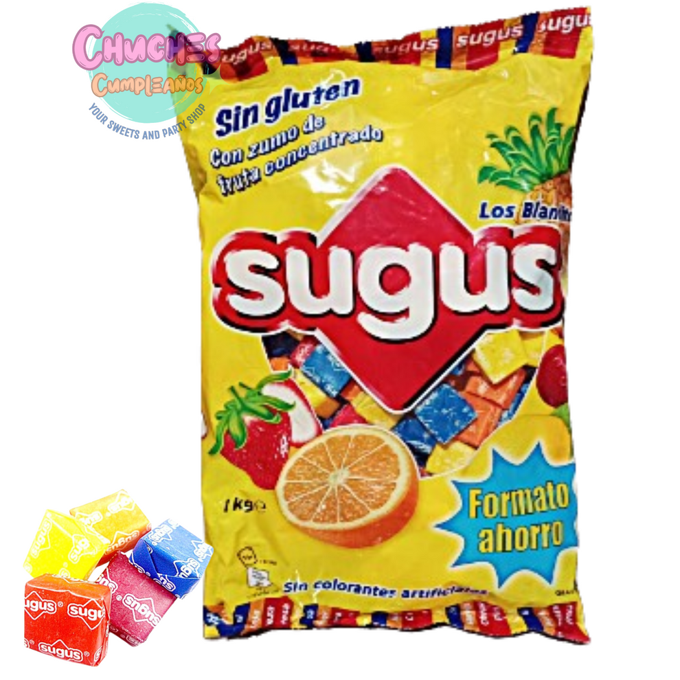 Caramelos masticables SUGUS bolsa 1 kilo - Chuches Cumpleaños – Chuches ...