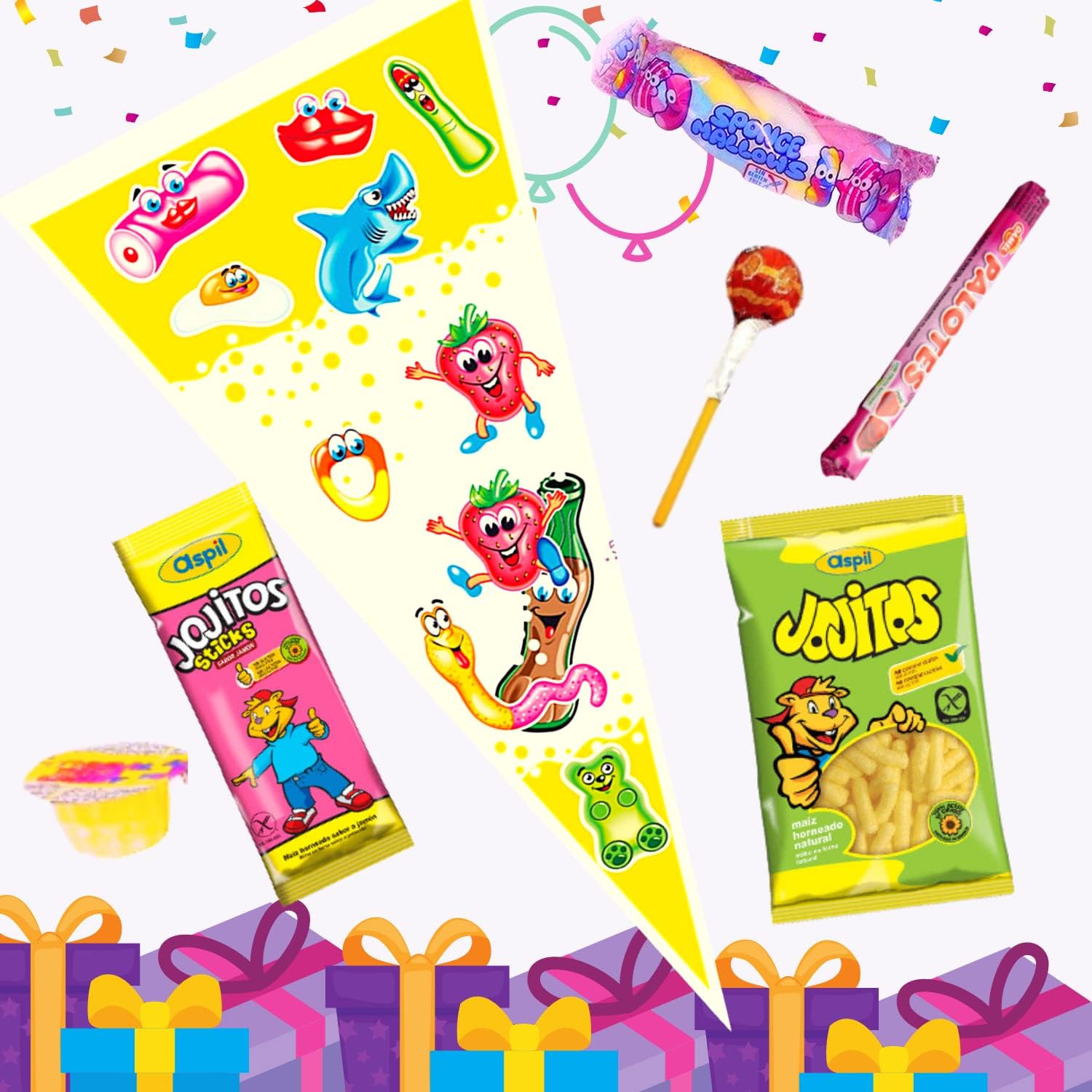 conos cumpleaños 40 x 20 cm