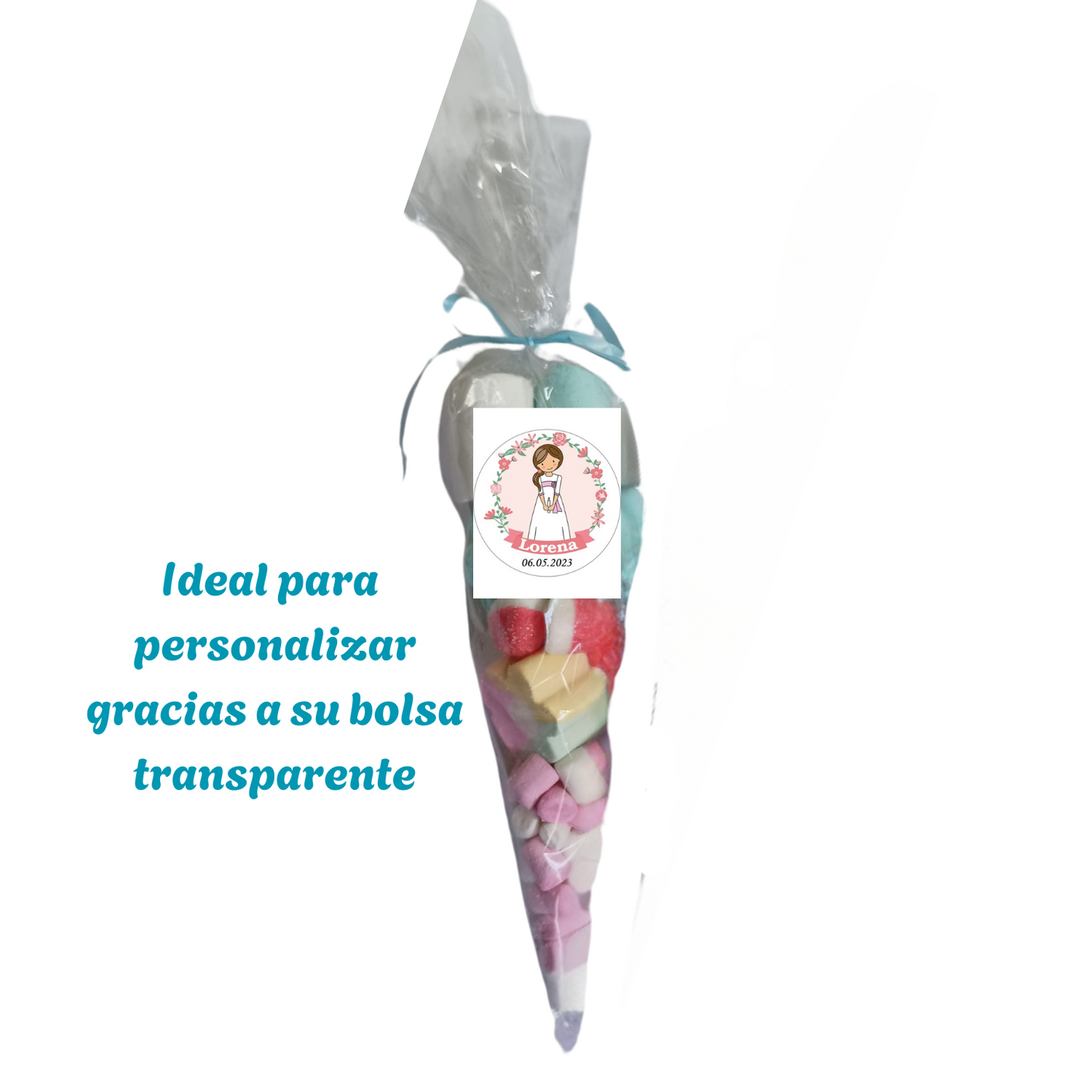conos de esponjitas de colores
