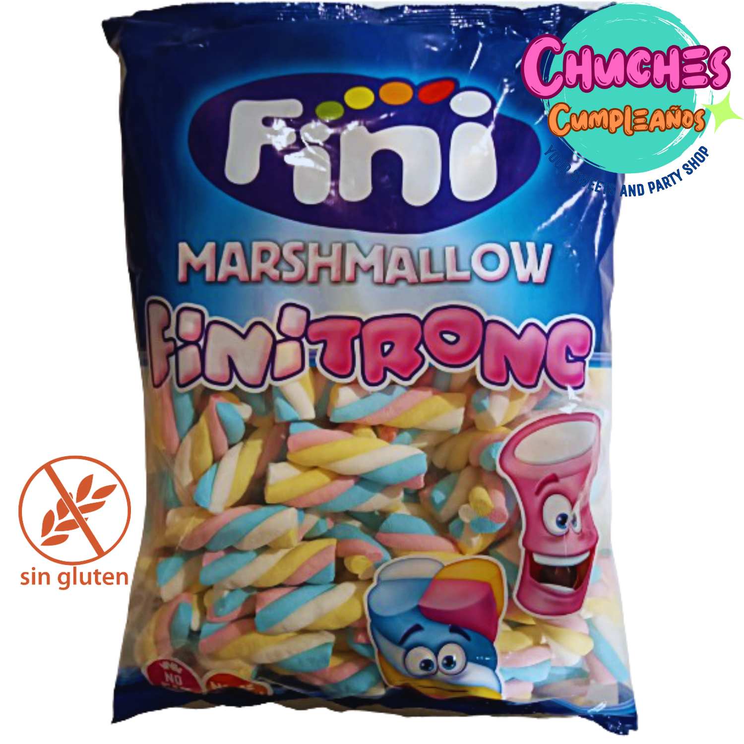 bolsa de masmelows finitronc twisty 125 unidades