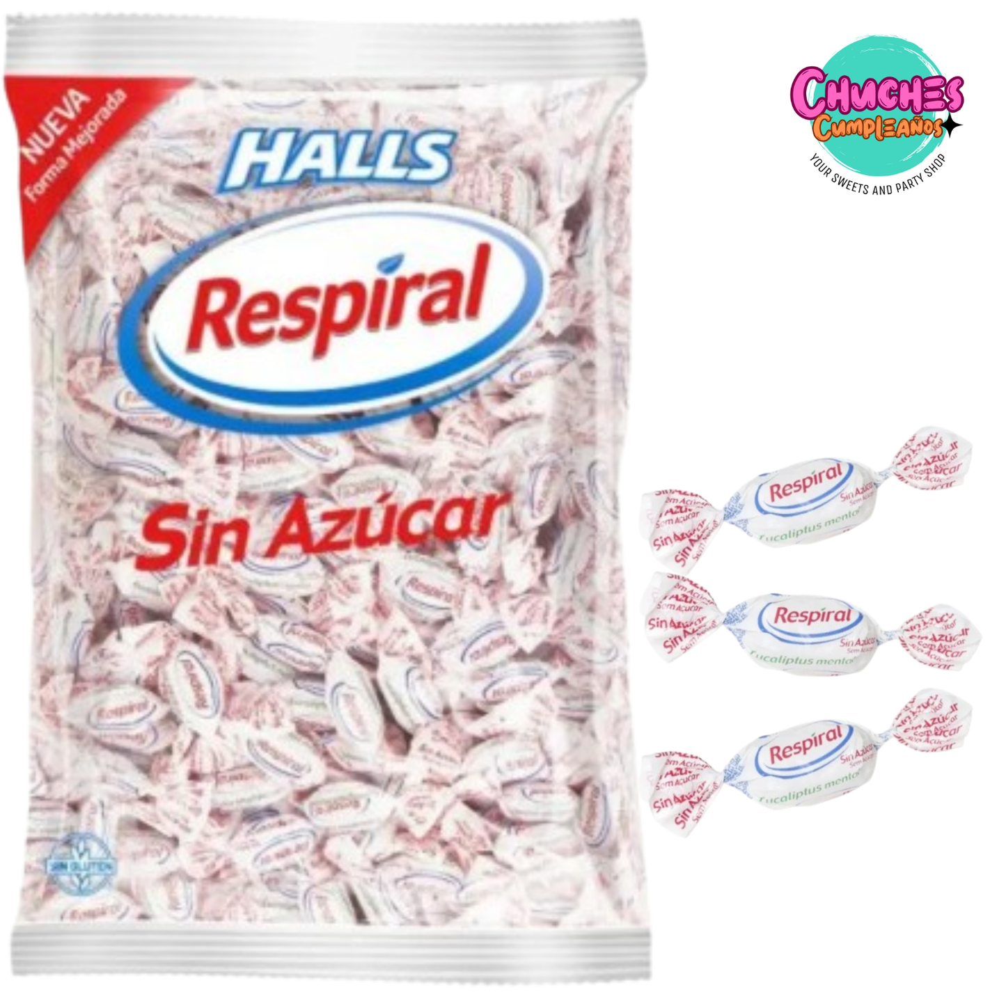 Caramelo Respiral Eucaliptus Mentol Sin Azúcar - Bolsa 1 Kg