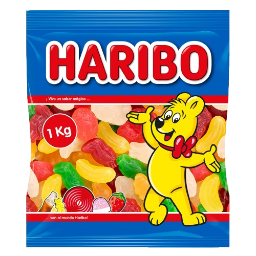 Gominolas Haribo tropi fruti bolsa 1 kilo