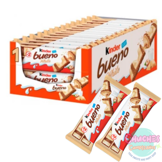 kinder bueno white con 30 unidades