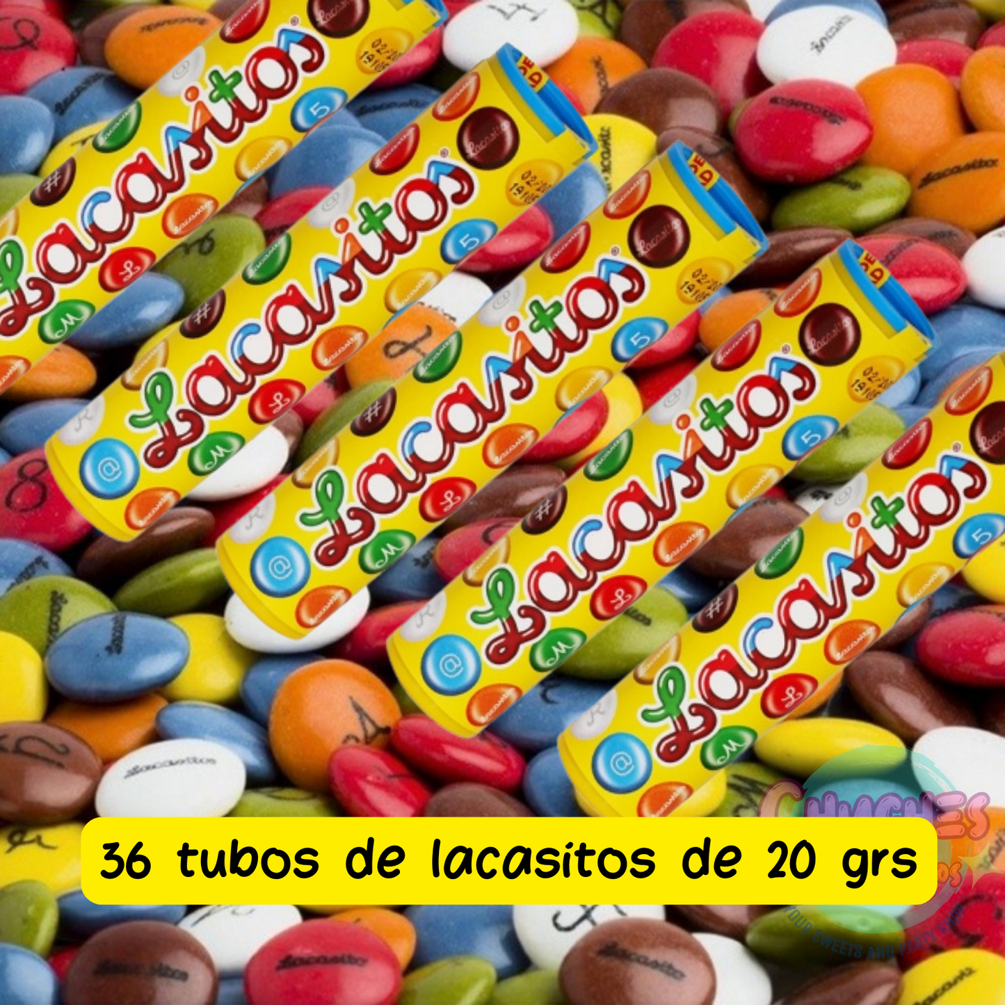 Lacasitos tubo 36 unidades x 20 grs