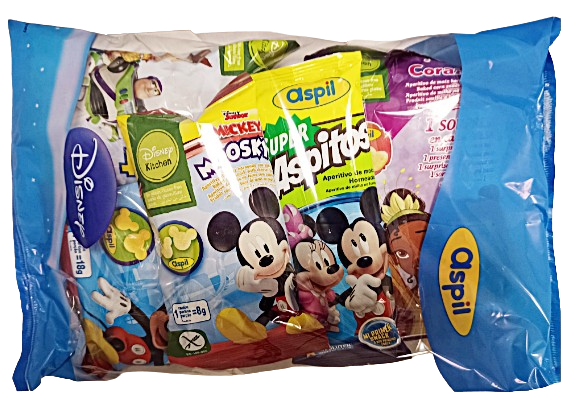 bolsa unidad de aperitivos disney