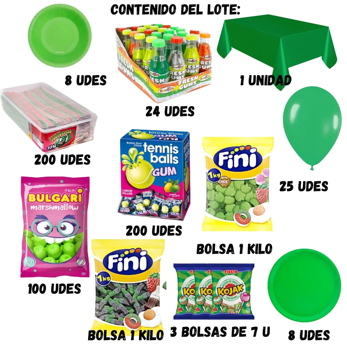 mesa de chuche verde