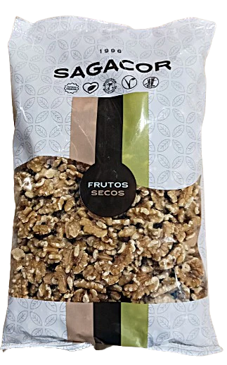 Nueces peladas bolsa 750 grs Frutos Secos Sagacor