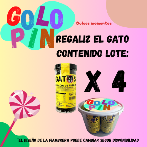 regaliz el gato 4 tarros