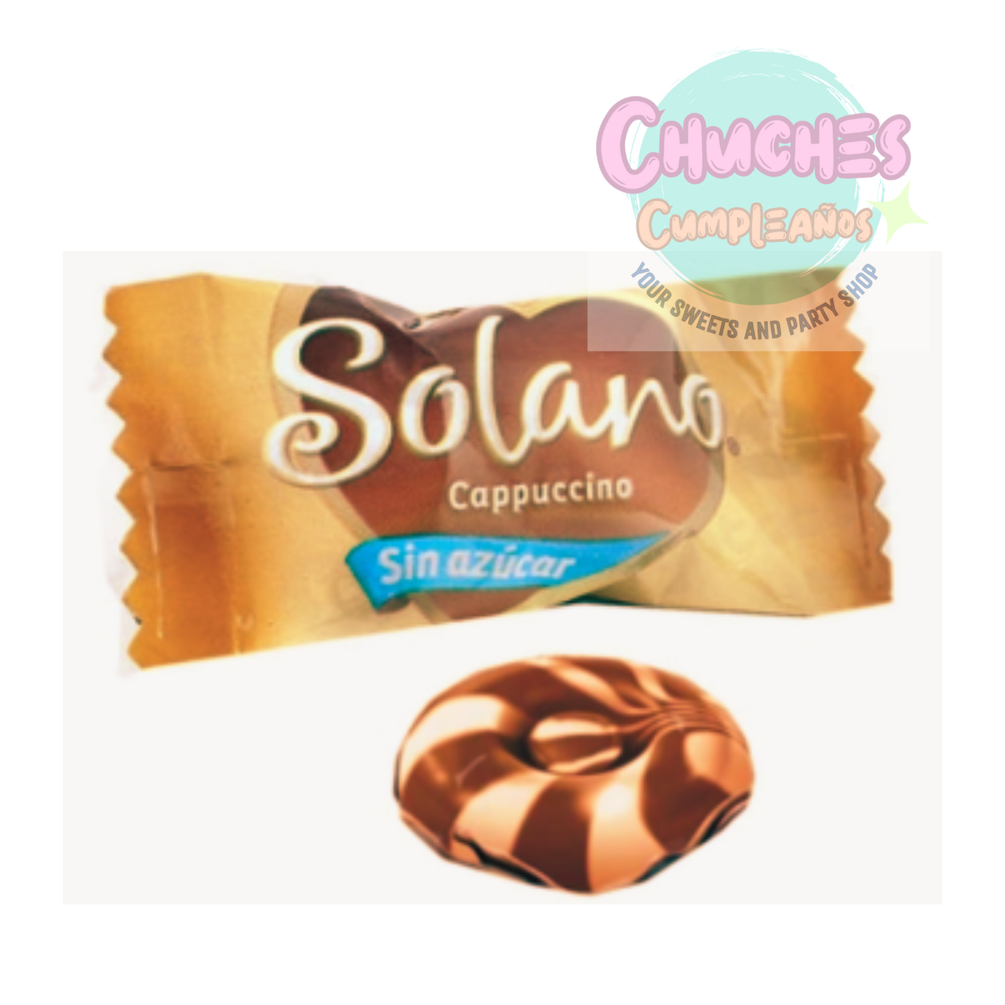 Caramelos Solano Cappuccino sin azúcar 1Kg (330Uds Aprox)