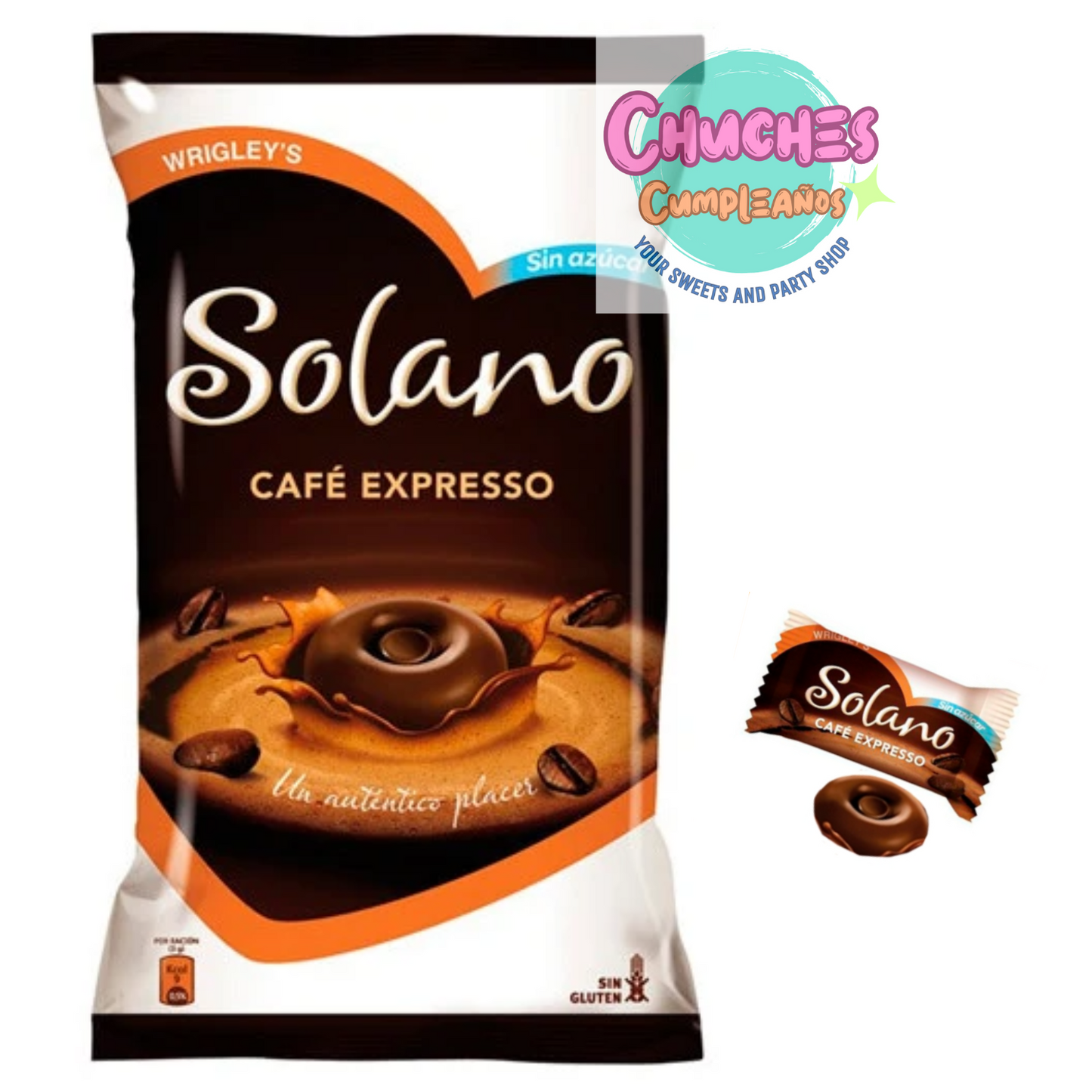 Caramelos Solano Café Expresso sin azúcar 1Kg (330Uds Aprox)